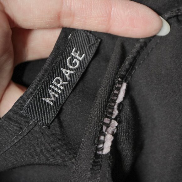 Black Tie Front Button Down Blouse 🐈⬛ MIRAGE - Picture 5 of 5